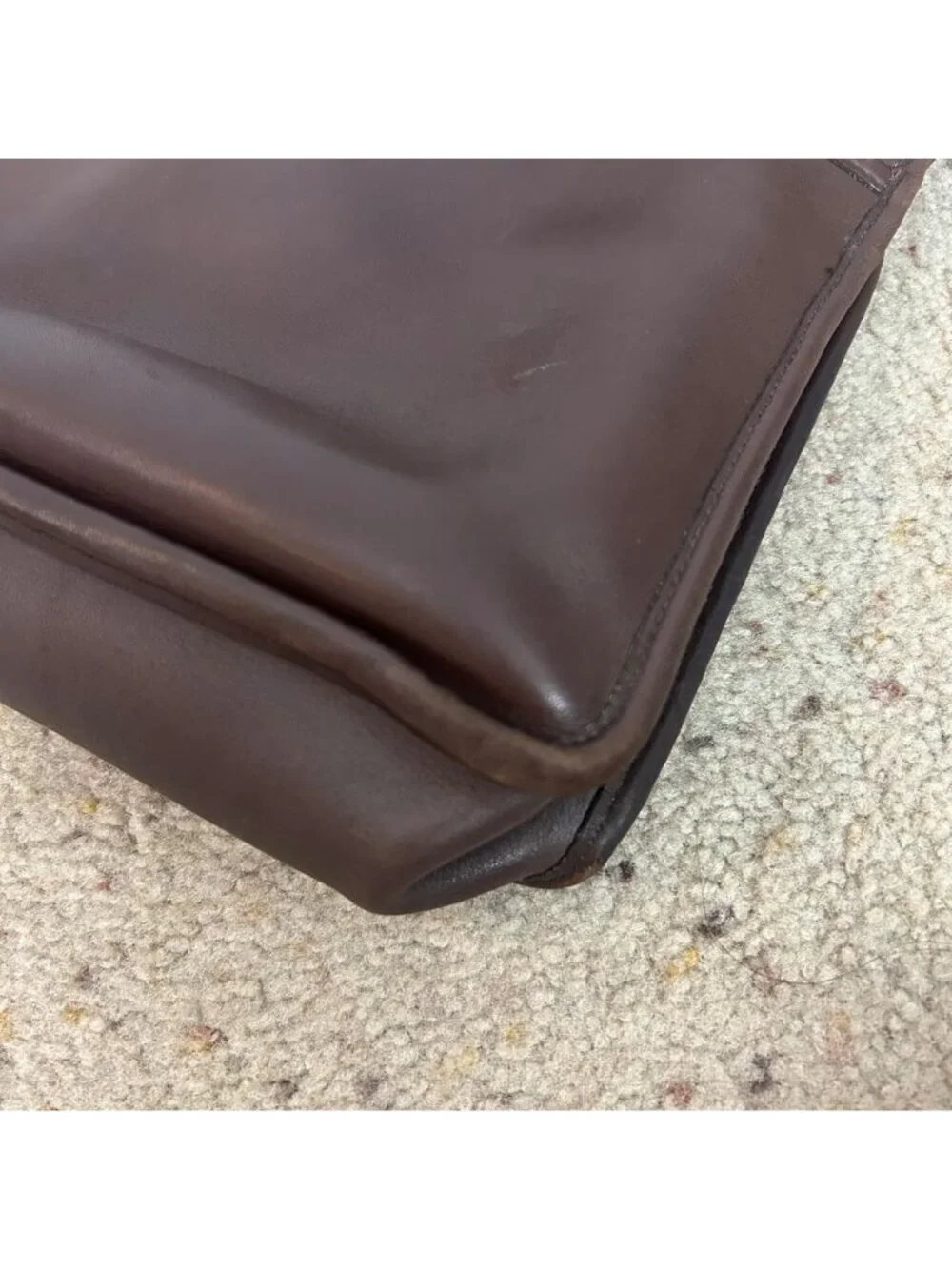 Vintage Coach Willis 9927 Brown Leather Crossbody Satchel Shoulder Bag Women's